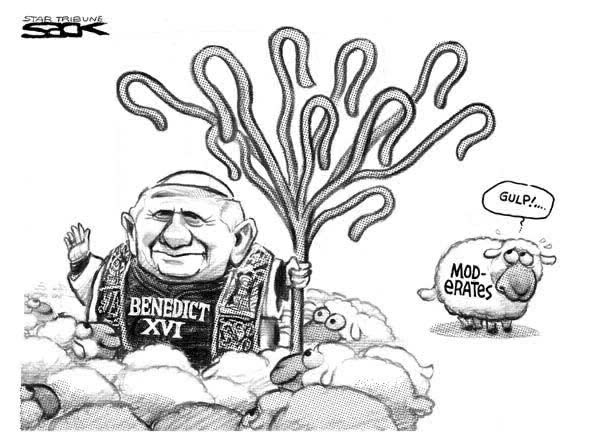 Ten canes of Pope Benedict XVI